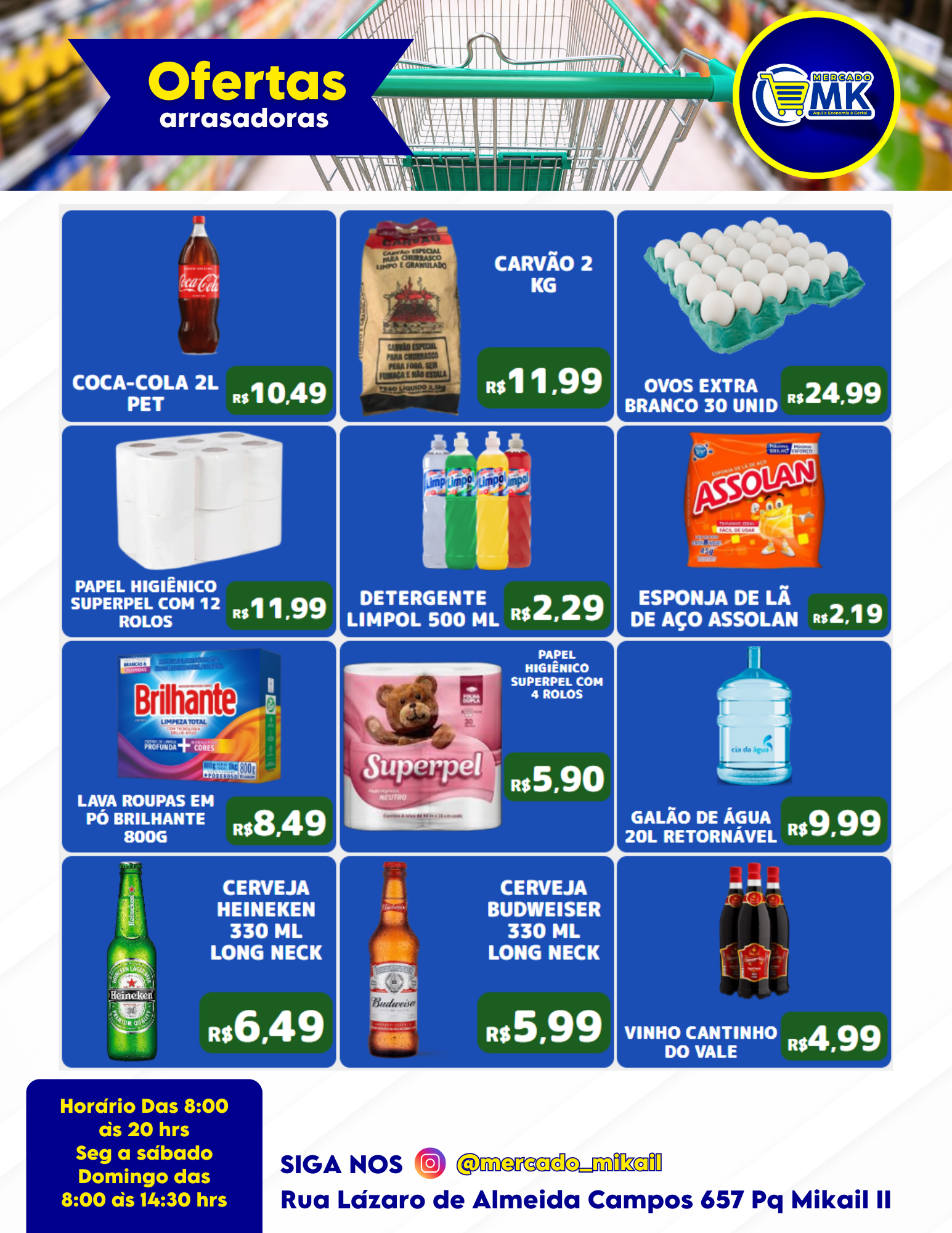 MERCADO MK Mercearia Aqui a economia é certa 👍 Rua Lázaro de Almeida Campos n 657 Mikail II, Guarulhos